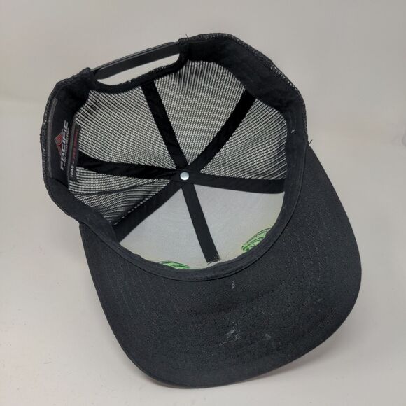 Pacific Headwear Men's Snapback Mesh Back Hat Black Adjustable Metro Diner Logo - Picture 9 of 12